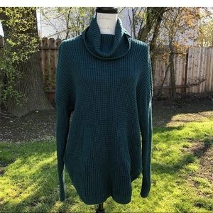 New Michael Kors Green turtleneck sweater SMALL